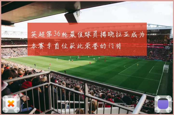 英超第36轮最佳球员揭晓拉亚成为本赛季首位获此荣誉的门将